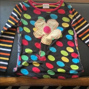 Gently worn colorful flower sugar